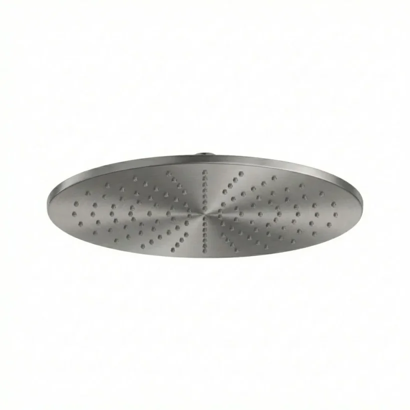 Ava 8mm Thick 300mm Stainless Steel Shower Head - Brushed Stainless Steel product image - Image 1