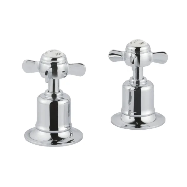 Just Taps Grosvenor Pinch Panel Valves Chrome