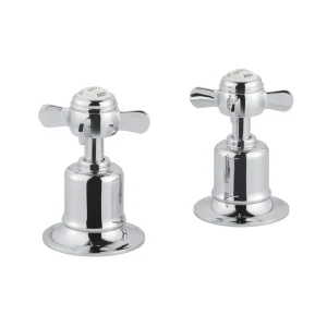 Just Taps Grosvenor Pinch Panel Valves Chrome