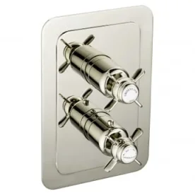 Just Taps Grosvenor Pinch Thermo Concealed 2 Outlet Shower Valve Vertical