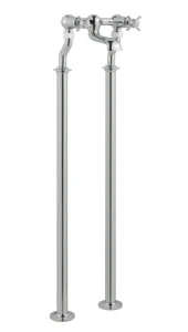 Just Taps Grosvenor Pinch Freestanding Bath Filler Chrome