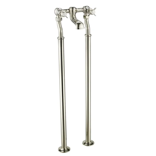 Just Taps Grosvenor Pinch Freestanding Bath Filler Nickel