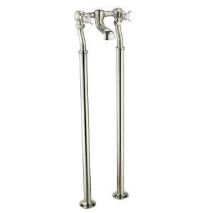 Just Taps Grosvenor Pinch Freestanding Bath Filler Nickel