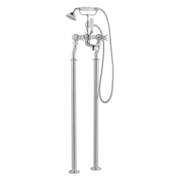Just Taps Grosvenor Pinch Freestanding Bath Shower Mixer With Kit