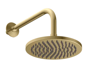 Britton Hoxton 290mm Rain Shower Head And Arm Brushed Brass
