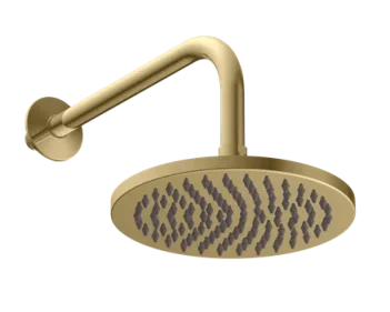 Britton Hoxton 290mm Rain Shower Head And Arm Brushed Brass