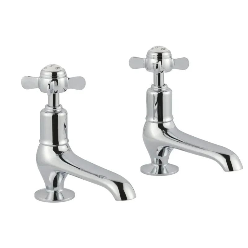 Just Taps Grosvenor Pinch Long Nose Basin Taps Chrome product image - Image 3