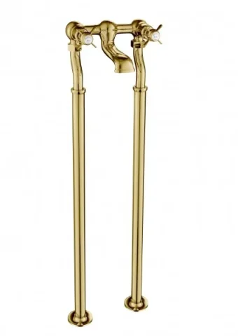 Just Taps Grosvenor Pinch Freestanding Bath Filler Light Gold product image - Image 2