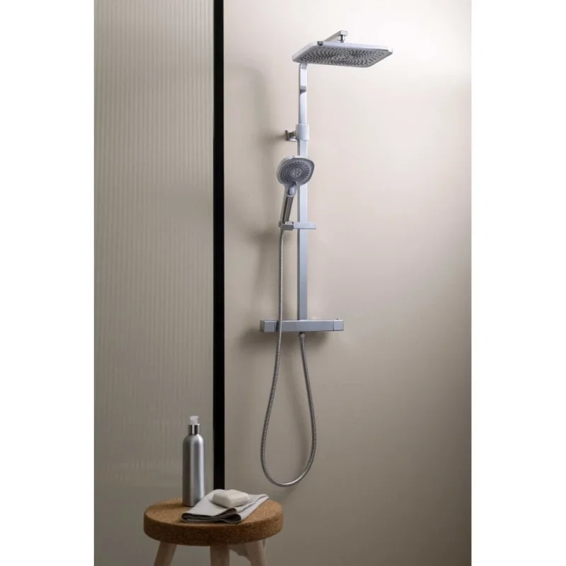 Just Taps Hix Thermostatic Bar Valve 2 Outlets Adjustable Riser Chrome product image - Image 2