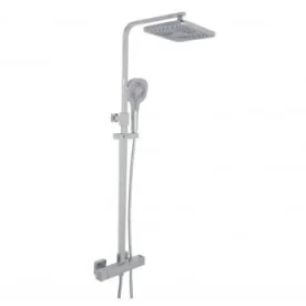 Just Taps Hix Thermostatic Bar Valve 2 Outlets Adjustable Riser Chrome detail view - Image 3