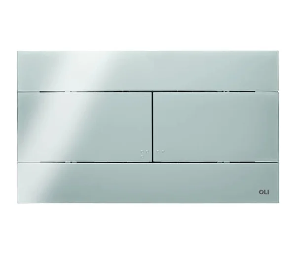 Oli Slim Mechanical Dual Flush Plate Chrome TD