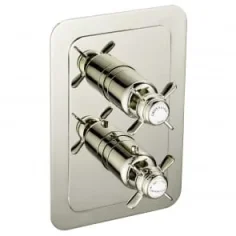 Just Taps Grosvenor Pinch Thermo Concealed 1 Outlet Shower Valve Vertical  Nickel product image - Image 2