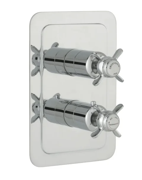 Just Taps Grosvenor Pinch- Concealed Thermostatic 1 Outlet Valve Vertical Chrome product image - Image 3