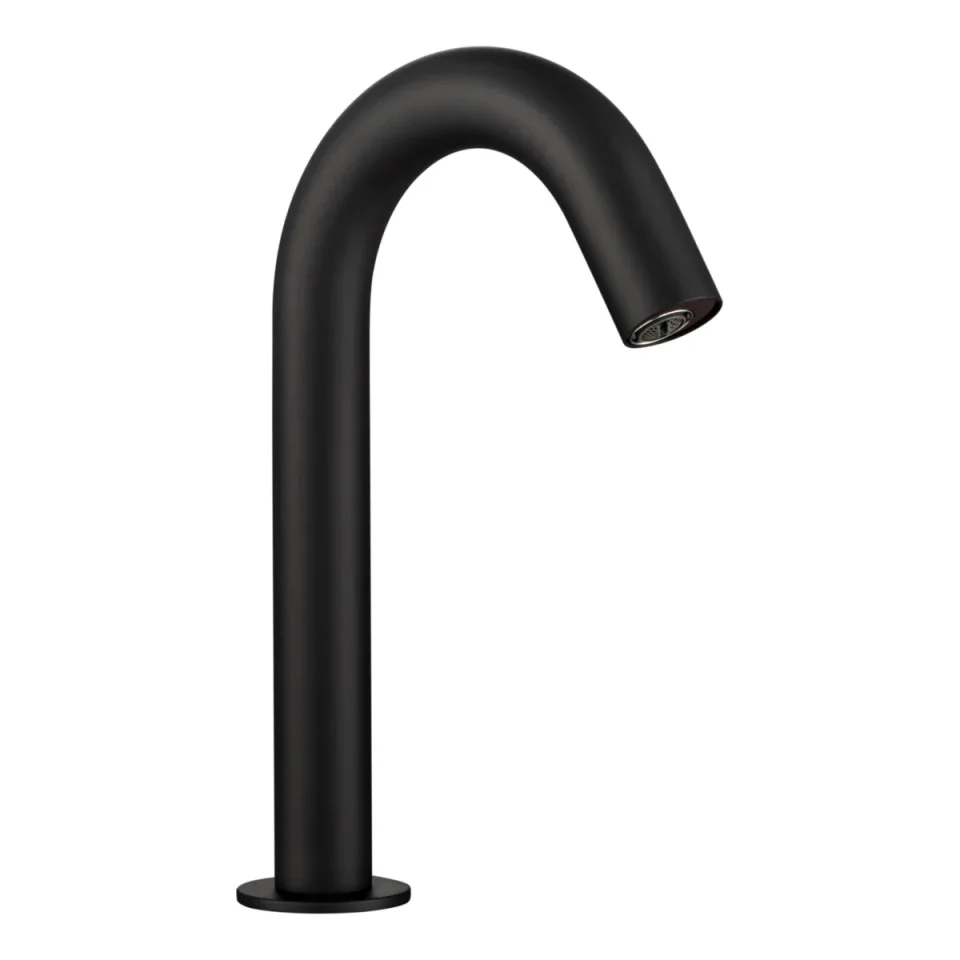 Just Taps React Sensor Deck Spout Mains And Battery Operated Matt Black product image - Image 2