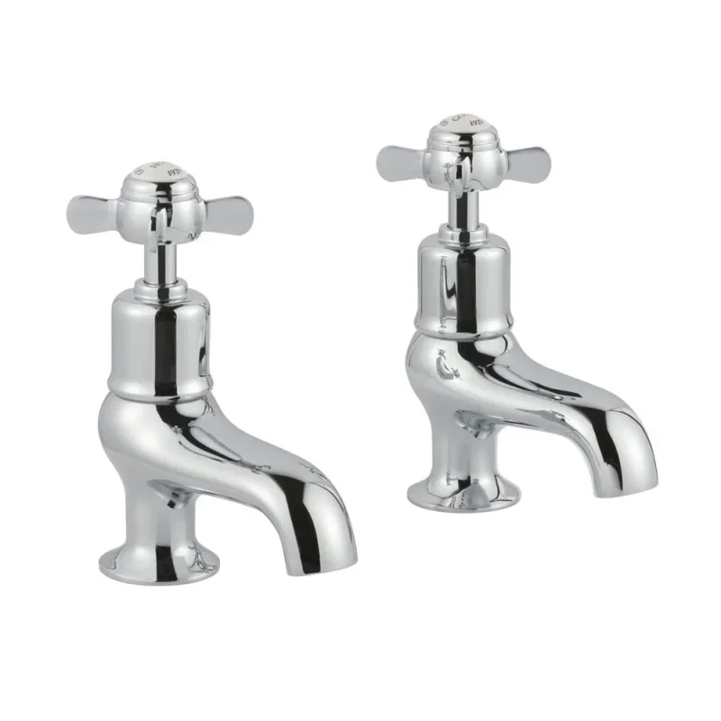 Just Taps Grosvenor Pinch Bath Taps Chrome product image - Image 3