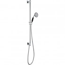 Just Taps Grosvenor Slide Rail Kit With Single Function Handset And Shower Hose Chrome detail view - Image 3