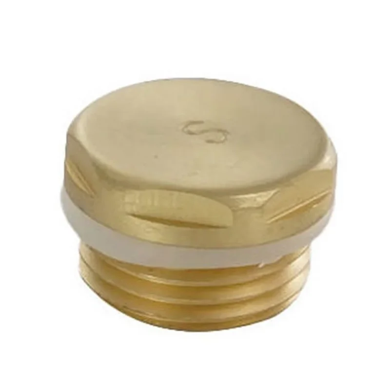 Just Taps Radiator Blanking Plug Brushed Brass product image - Image 2