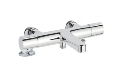 Just Taps Hugo Deck Mounted Thermostatic Bath Shower Mixer Without Kit Chrome product image - Image 2