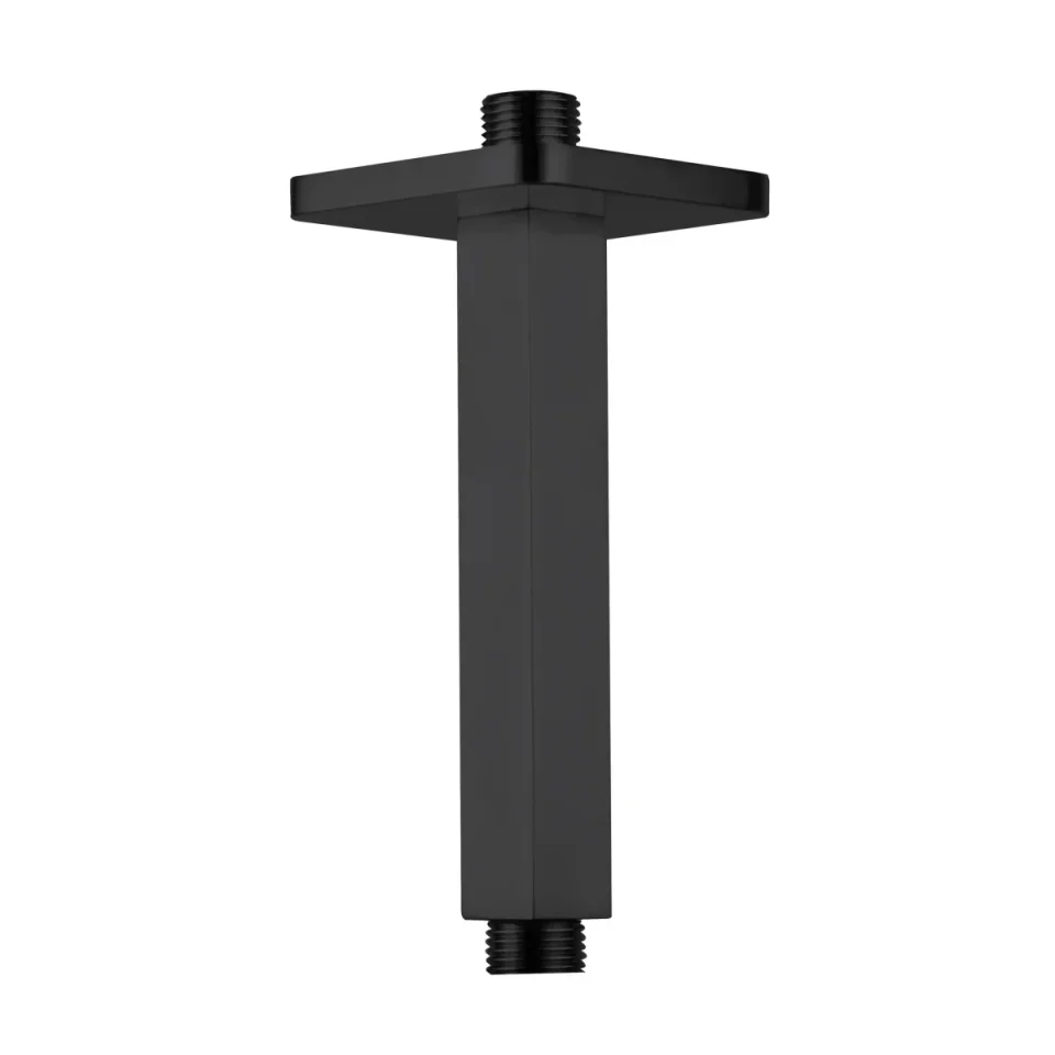 Just Taps Hix Ceiling Shower Arm 150mm Matt Black product image - Image 2