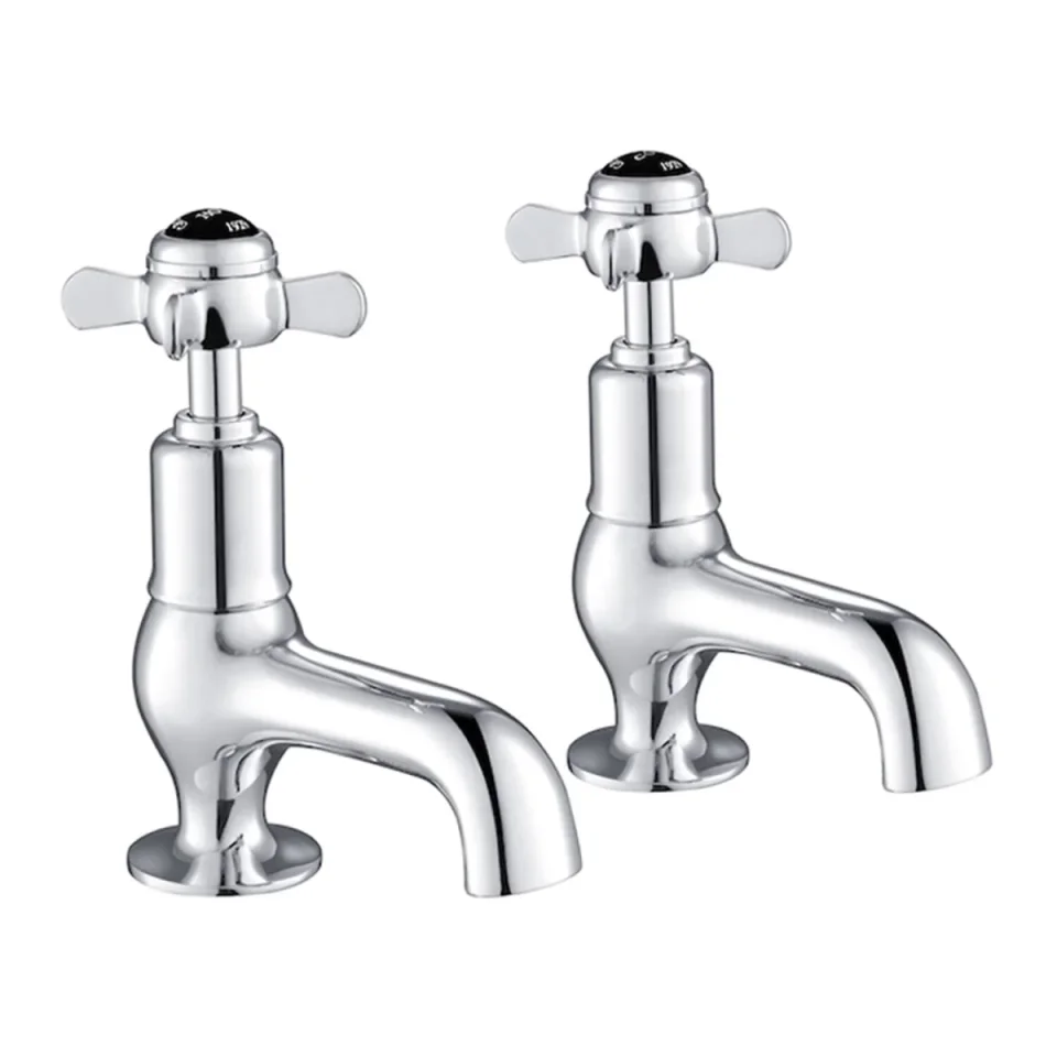 Just Taps Grosvenor Pinch Cloakroom Basin Taps Matt Black product image - Image 2