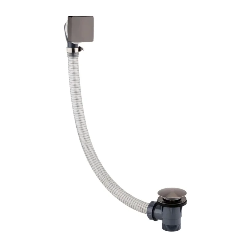 Just Taps Hix Click Clack Bath Waste Brushed Black product image - Image 2