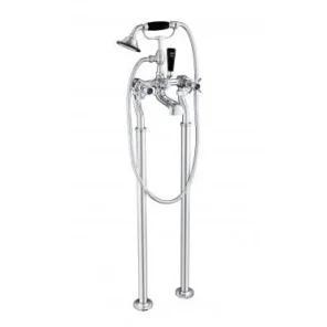 Just Taps Grosvenor Pinch Bath Shower Mixer With Kit Matt Black product image - Image 2