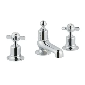Just Taps Grosvenor Pinch 3 Hole Deck Mounted Bath Filler Light Gold