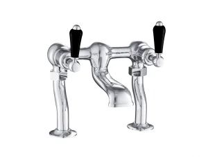 Just Taps Grosvenor Lever Deck Mounted Bath Filler Matt Black