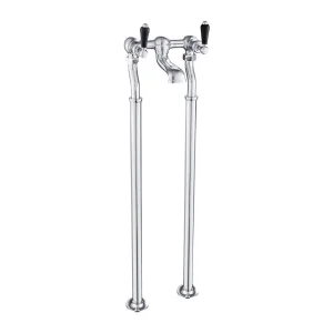 Just Taps Grosvenor Lever Freestanding Bath Filler Matt Black