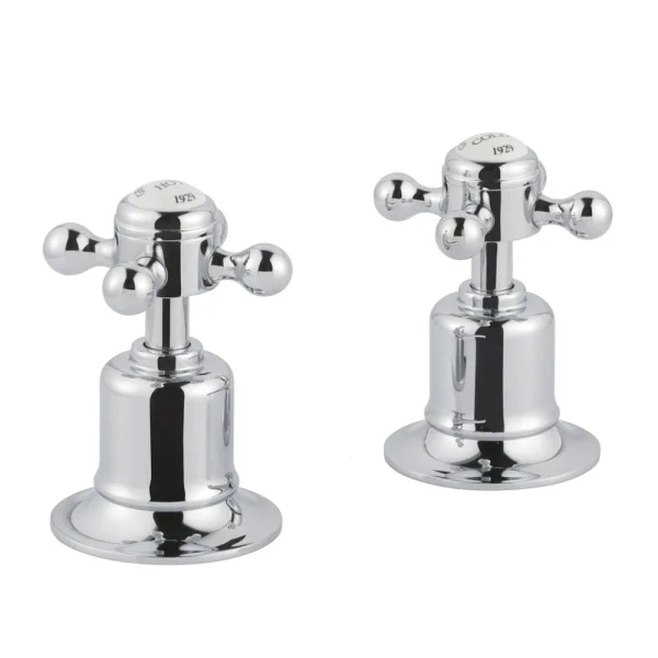 Just Taps Grosvenor Cross Panel Valves Chrome