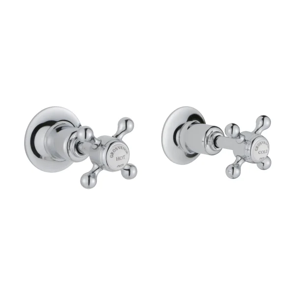Just Taps Grosvenor Cross Concealed Wall Valves