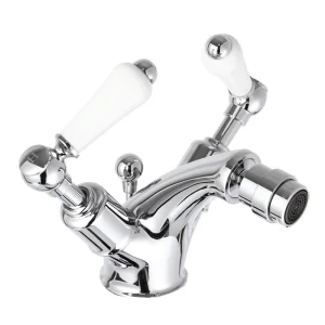 Just Taps Grosvenor Bidet Mixer With Pop Up Waste Chrome