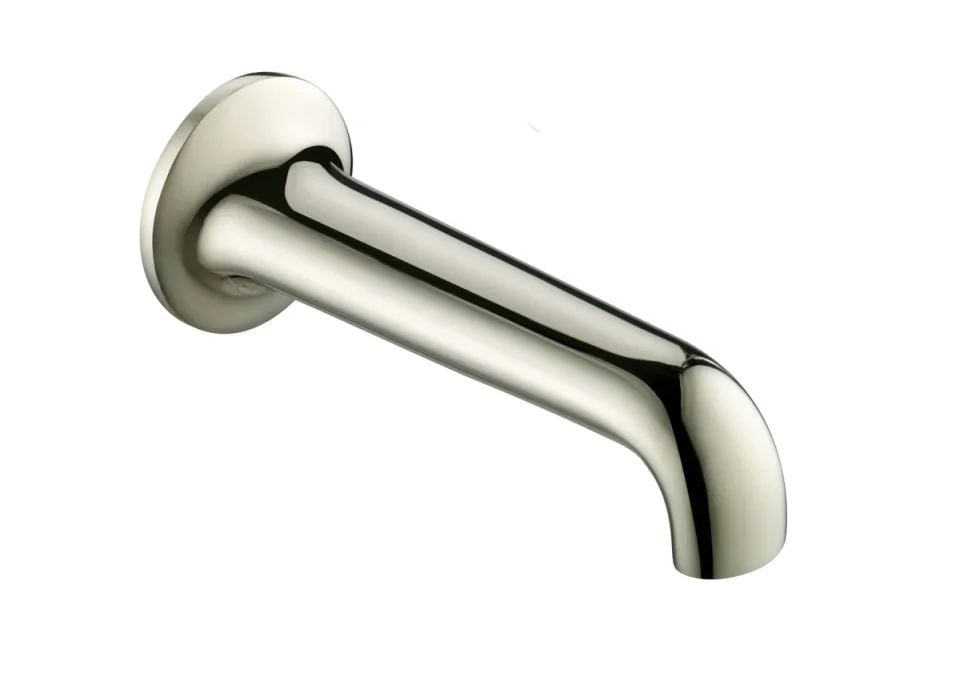 Just Taps Grosvenor Basin Spout 190mm Nickel detail view - Image 1