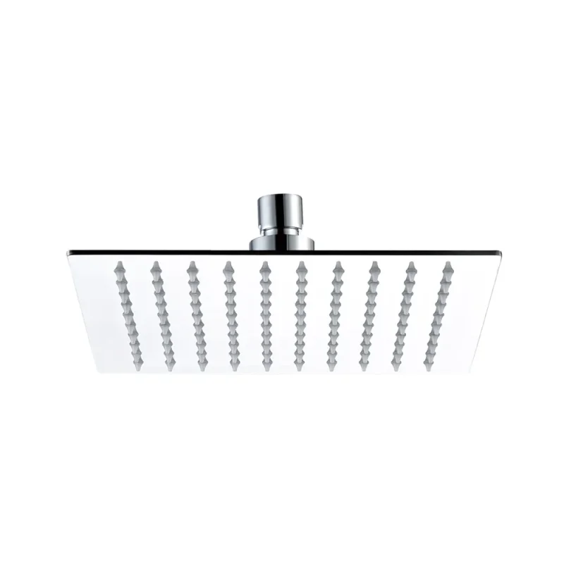 Just Taps Glide Ultra-Thin Square Shower Head 250mm Chrome detail view - Image 1