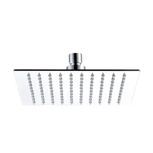 Just Taps Glide Ultra-Thin Square Shower Head 200mm Chrome
