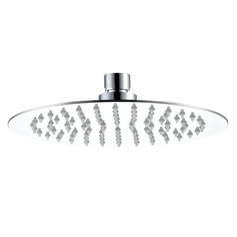Just Taps Glide Ultra-Thin Round Shower Head 400mm Chrome detail view - Image 1