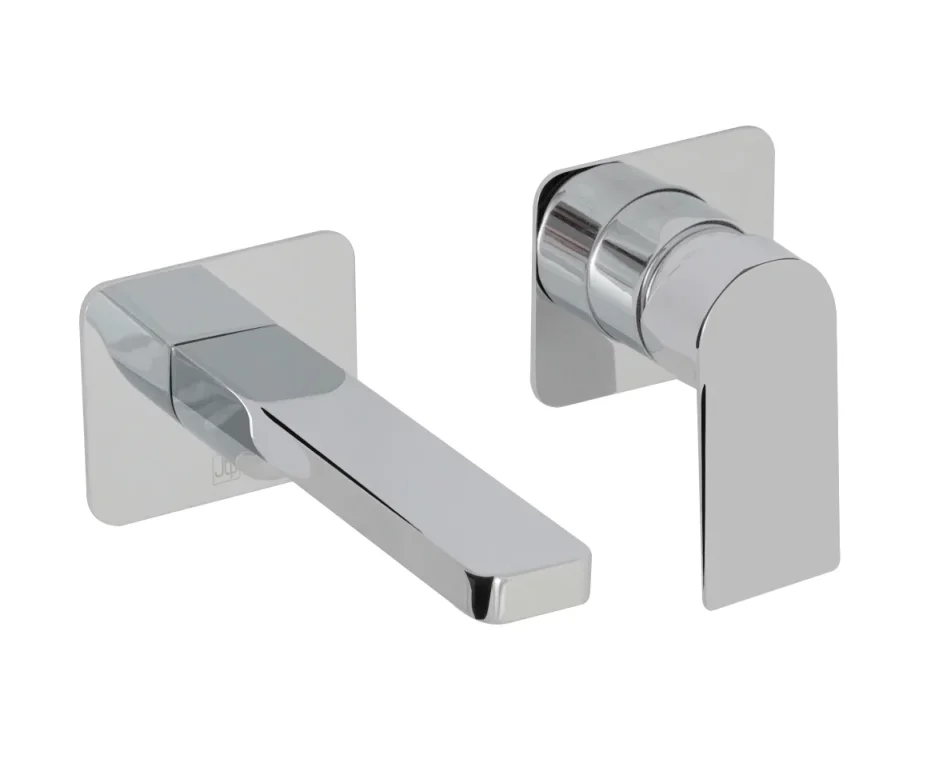 Just Taps Form Wall Mounted Basin Mixer detail view - Image 1