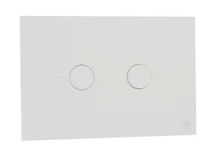Just Taps Flush Plate Matt White