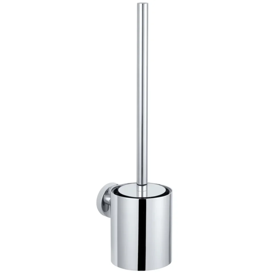 Just Taps Florence Toilet Brush And Holder Chrome detail view - Image 1