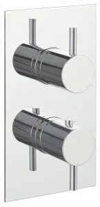 Just Taps Florence Thermostatic Concealed 3 Outlet  Designer Handle Chrome