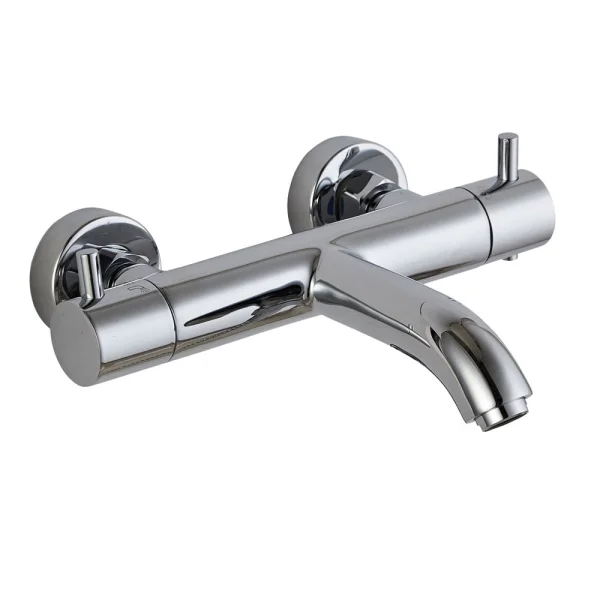 Just Taps Florence Thermostatic Bath Filler Wall Mounted Chrome