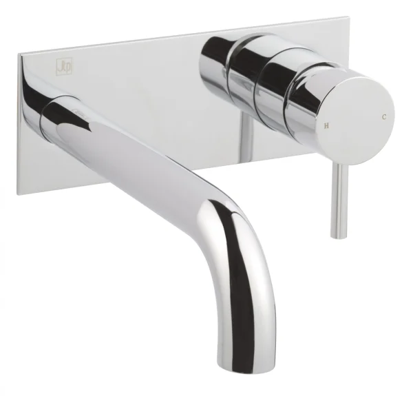 Just Taps Florence Single Lever Wall Mounted Basin Mixer 240mm Chrome