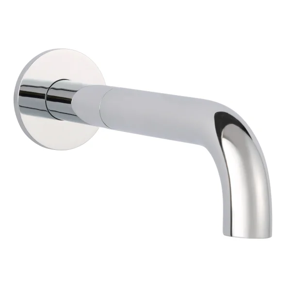 Just Taps Florence Bath Spout 195mm With Wall Flange Chrome
