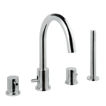 Just Taps Florence 4 Hole Bath And Shower Mixer Hp 1 Chrome