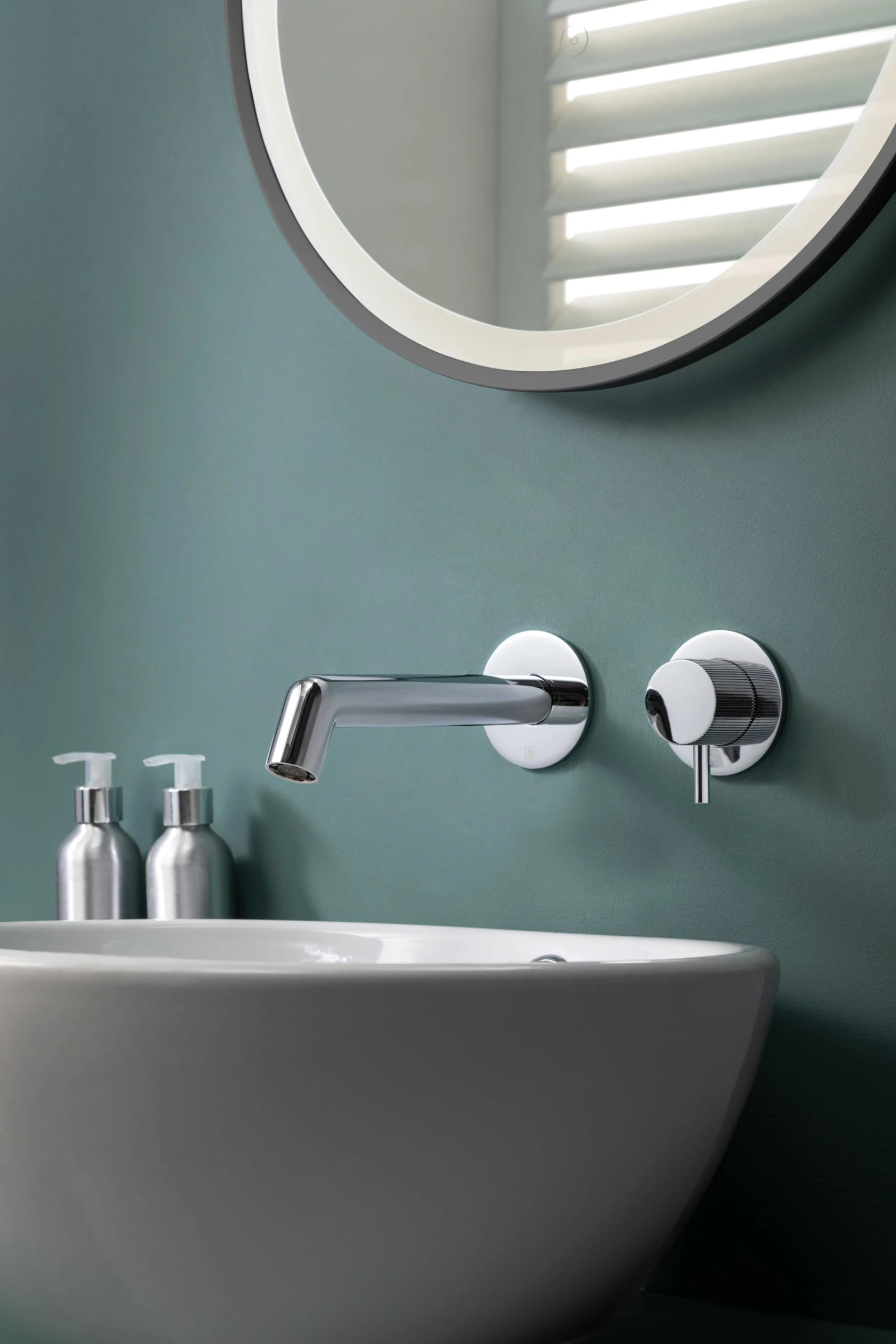 Just Taps Evo Wall Mounted Basin Mixer