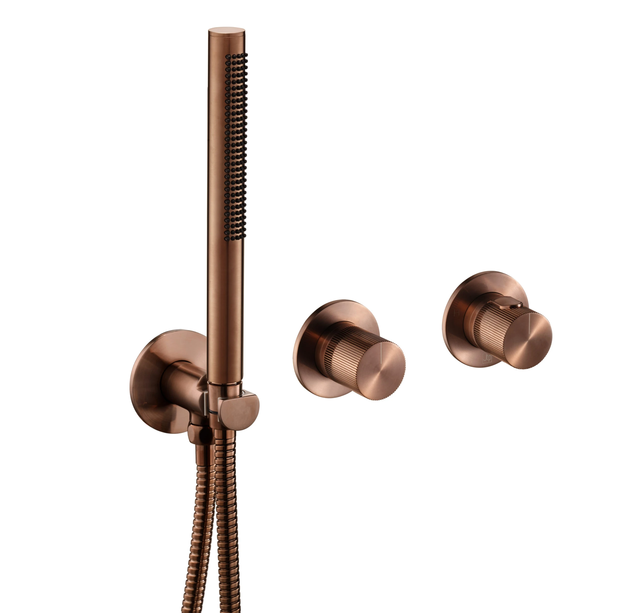 Just Taps Evo Thermostatic Concealed 3 Outlet Shower Valve Matt Black