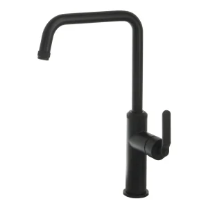Just Taps Decor Matt Black Single Lever Sink Mixer