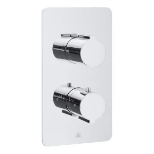 Just Taps Curve Thermostatic Shower Valve Single Options Chrome