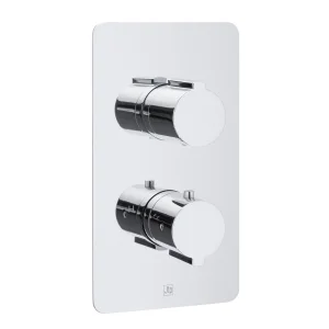 Just Taps Curve Thermostatic Shower Valve 3 Options Chrome