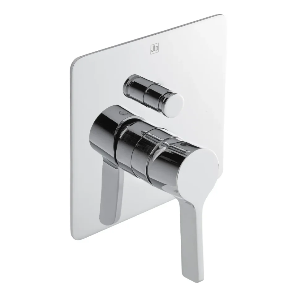 Just Taps Curve Single Lever Diverter Valve Chrome detail view - Image 1